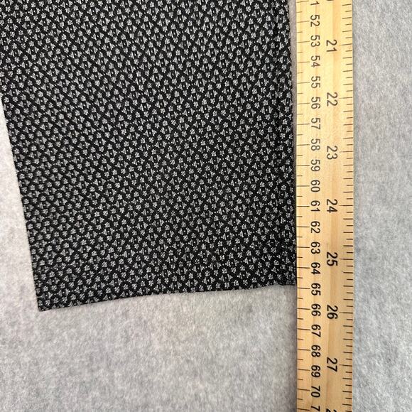 Loft Houndstooth Leggings Womens Black/White Pants Large High Waist Office Work - Picture 7 of 9